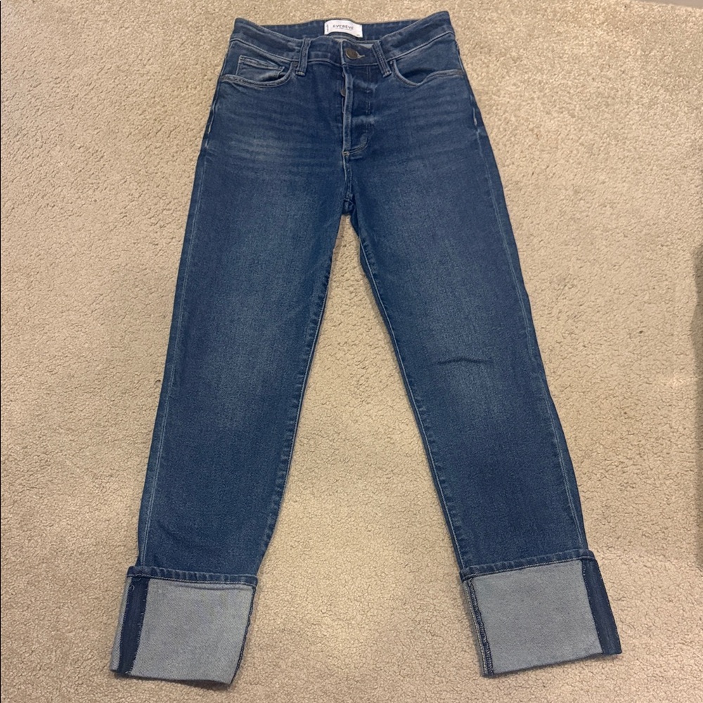 Evereve Dark Blue Ankle Jeans